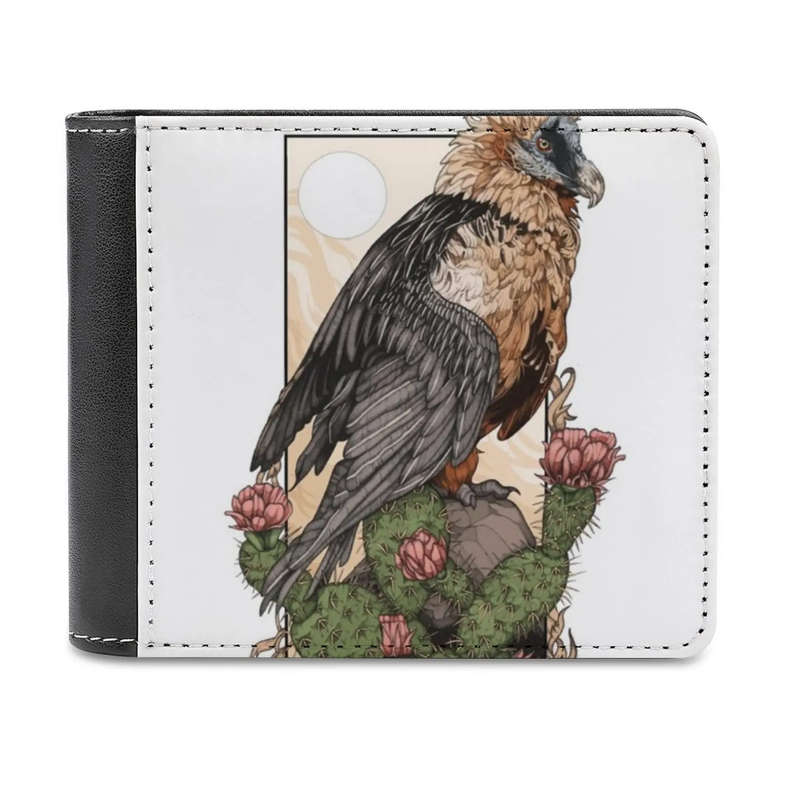 

Bone Eater Men's Wallet Purses Wallets New Design Dollar Price Top Men Leather Wallet Bearded Vulture Bird Vulture Bird Of Prey