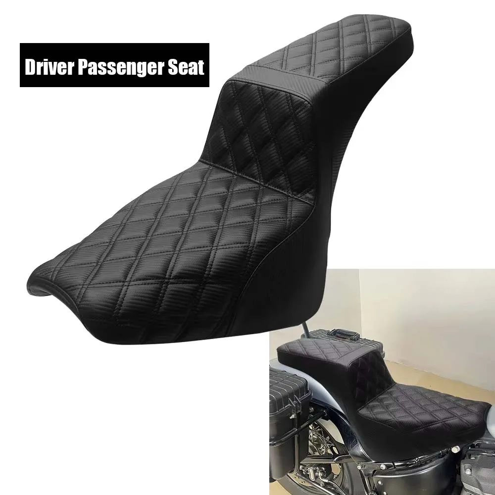 Rider Passenger Seat Motorcycle Black 1 PC Fit For Harley Softail Standard FXST 2020 2021 2022 2023 2024 Accessories