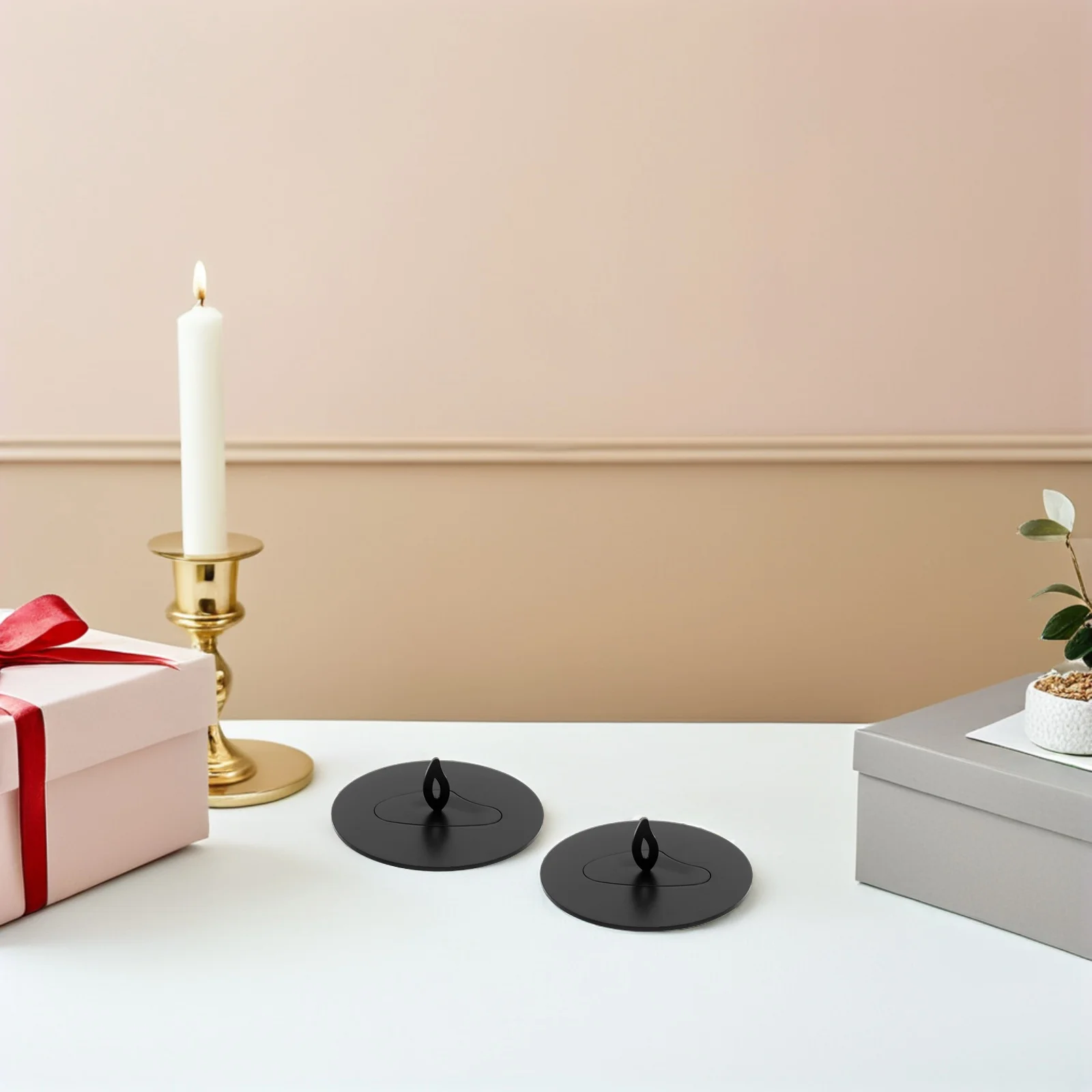 

Jar Lid Stainless Steel Metal Topper For Scented Candles Flame Snuffer Cover Safe Even Burning Modern Wax Melting