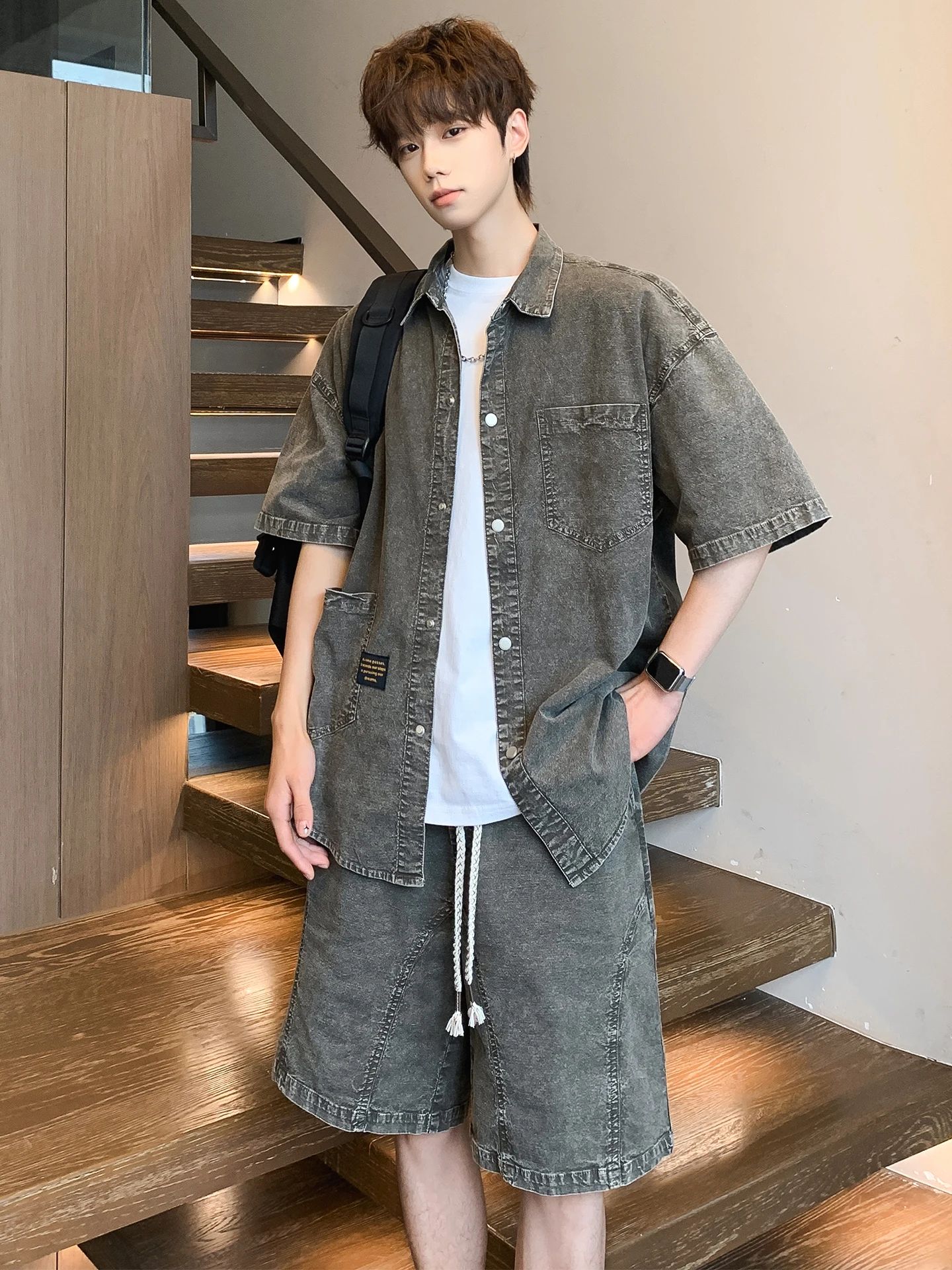 conjunto-de-mezclilla-para-hombre-verano-nuevo-manga-corta-pantalones-cortos-estilo-deportivo-informal-para-adolescente