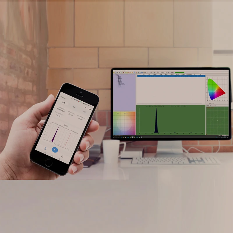 

HP350 Portable Spectrometer CCT CRI Lux Tester Illuminometer Photography Photometer