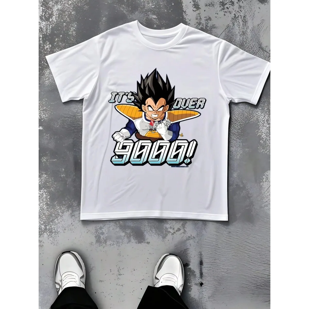 Kaus Katun Gambar Anime Vegeta Ukuran Besar Dragon Ball Kaus Grafis Musim Panas Lengan Pendek Pria Atasan Kasual Pakaian Jalanan Pakaian Y2k
