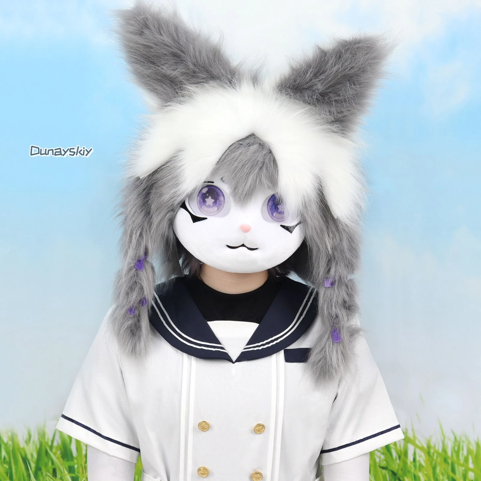 جديد Fursuit قناع فروي تأثيري Kigurumi الأرنب دمية آذان أغطية الرأس لطيف لوليتا كيغ رئيس أنيمي الحيوان زي للبالغين الاطفال