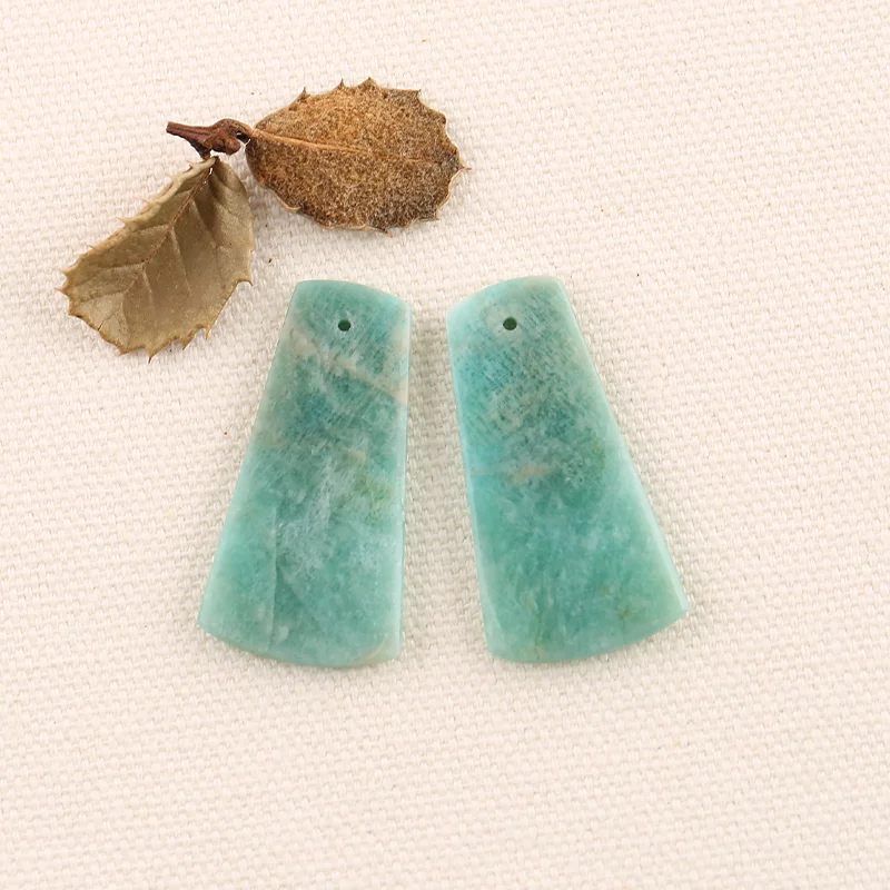 

B&F Amazonite Earring Beads for Jewelry Making, Handmade Natural stones beads, Stones for jewelry Making Supplies