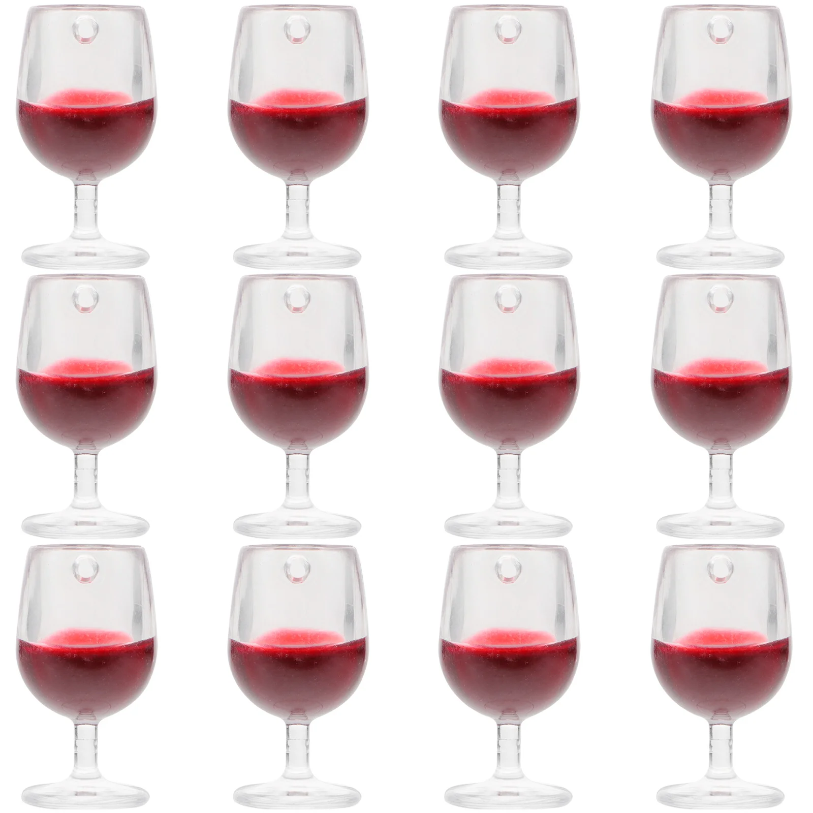 

12 Pcs Micro Landscape Ornament Mini Beer Cups Dollhouse Glass Glasses Food