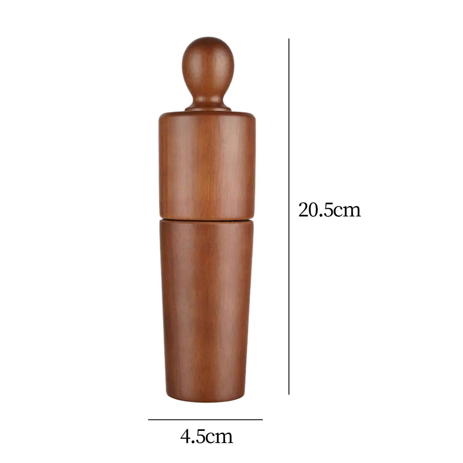 Wooden Pepper Mill Adjustable Shaker Refillable with Ceramic Core Professional Salt Grinder for Pepper Salt Mung Bean Peppercorn