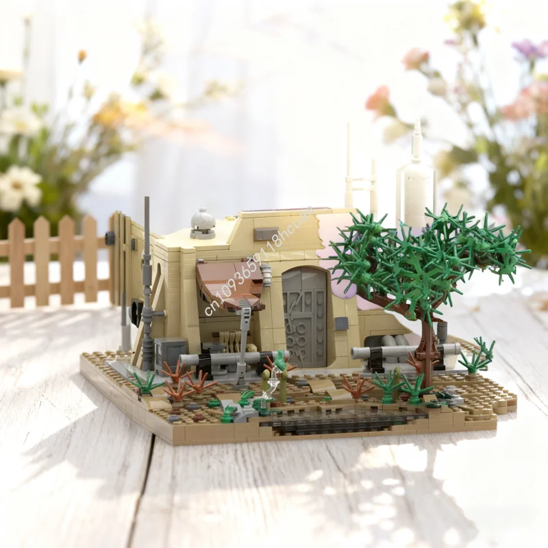 

1630 шт. MOC мандалорец Мандо Грога модель дома строительные блоки сборка DIY идея Рождественский подарок кирпичная игрушка на день рождения