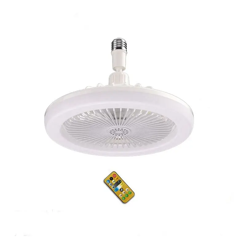 B02C-Ceiling Fan With Remote Control And Light 30W LED Lamp Fan Smart Silent Ceiling Fan E27 Converter Base
