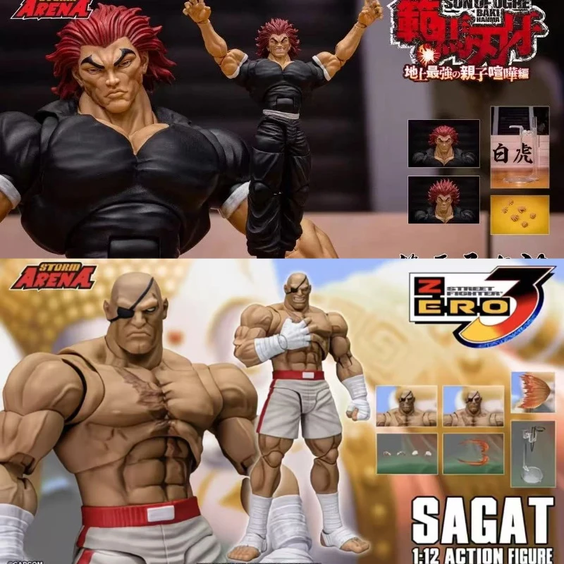 

В наличии оригинальные Storm Toys ST ARENA3 1/12 ARENA Sagat Vanma Yujiro в наличии Коллекция аниме Фигурки Модель игрушки