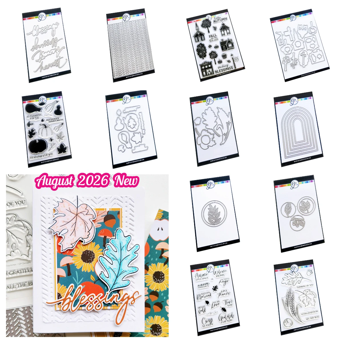 Fall Flourishes Willow Silhouette Metal Die Cuts Hallowmas Card Craft Decor Dies DIY Handmade Scrapbooking Diary August 2026 New