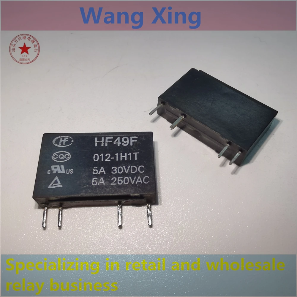 

HF49F 012-1H1T 012-1H1TF 024-1H1 024-1H1F 024-1H1G Electromagnetic Power Relay 4 Pins