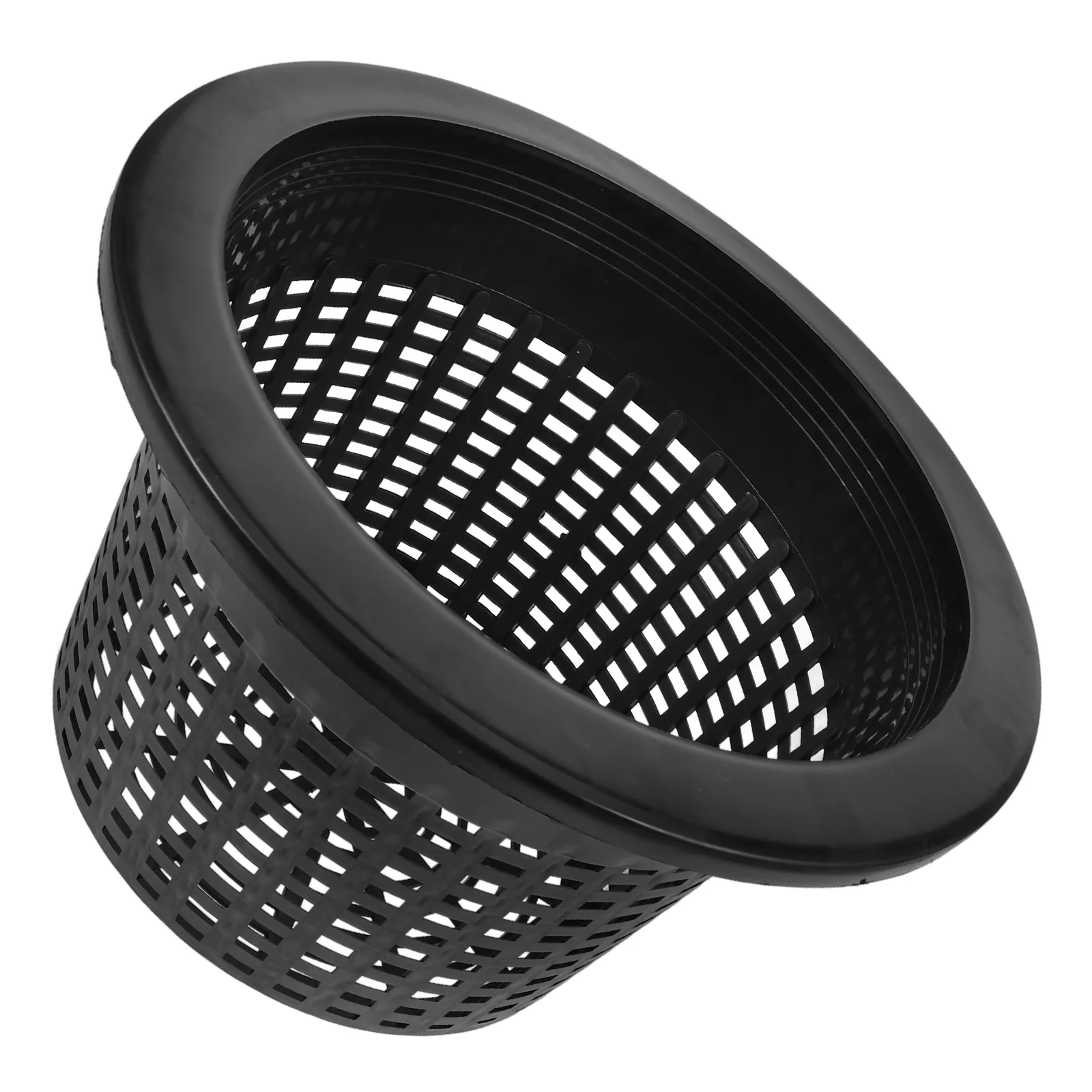 

Cup Large Flower Pot under The Net Hydroponic Container Mesh Baskets Bottom Garden Cups Black