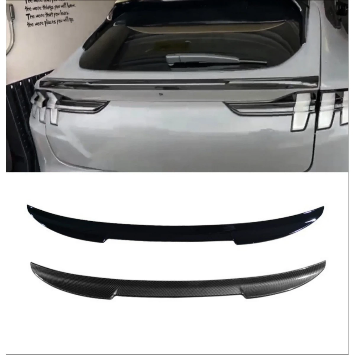 For Ford Mustang Mach-E Car Rear Mid Spoiler Wing Modification Part Rear Mid Spoiler Wing Car Accessories Exterior Part