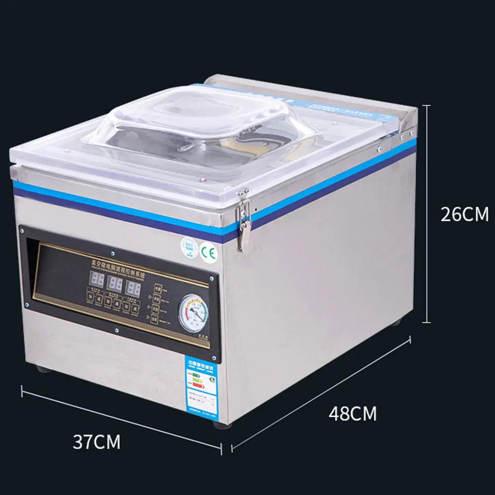 Commercial Wet and Dry Food Vacuum Sealer Automatic Vacuum Packaging Sealer Dual-purpose Fresh-keeping Plastic Sealing Machine