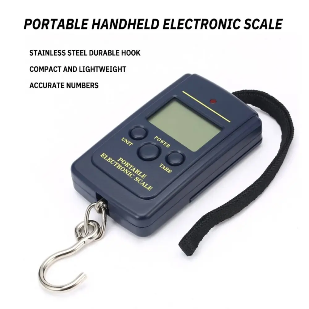 

Electronic LCD Display Digital Electronic Scale Without Backlight High Precision Mini Handheld Scale Durable with Hanging Hook