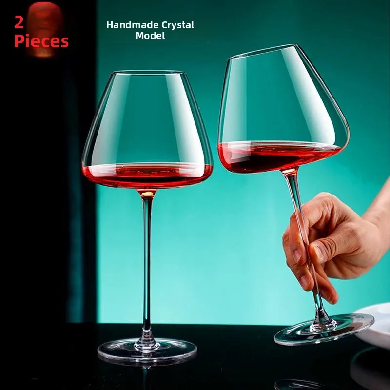 

Large Capacity Crystal Wine Glasses European Style Single Bottle Serving Decanters for Red Wine And Champagne Home Use