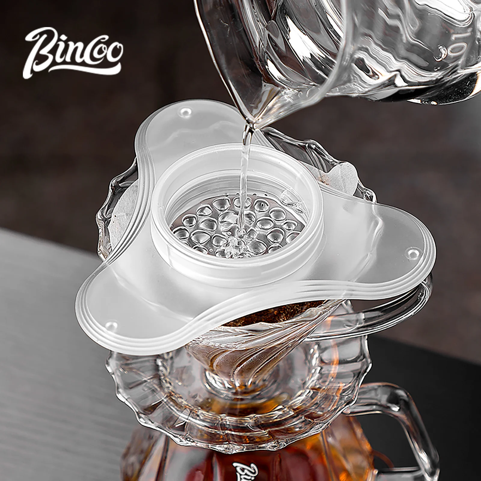 Bincoo Hengcui Flow Distributor for Filter Cone – Even Extraction Shower Dripper Accessory for Pour Over Coffee