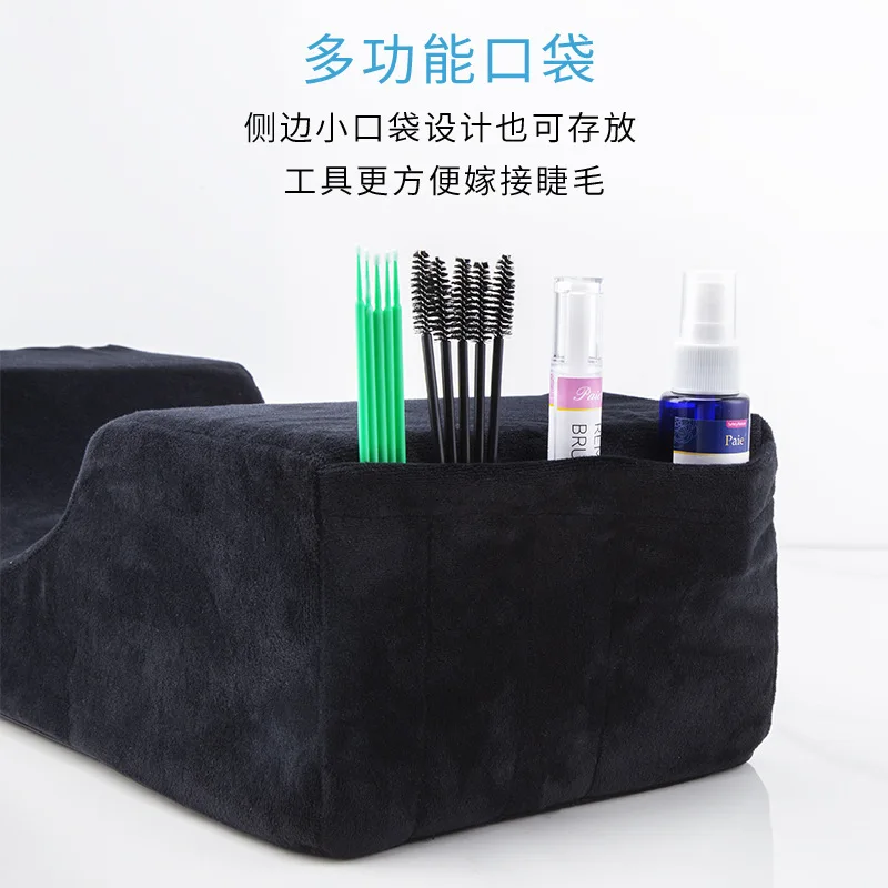 Eyelash Extension Pillow Neck Support Soft Memory Foam Grafting Eyelashes Pillow Shelf Stand Eye Lash Display Cabinet Shelves