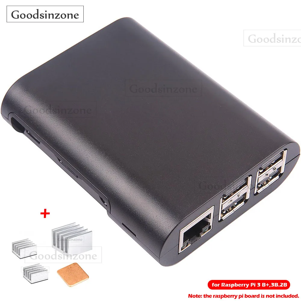 

Чехол Jet Black Raspberry Pi 3 с комплектом радиатора — полная защита для Pi 3 и Pi 2 Model B