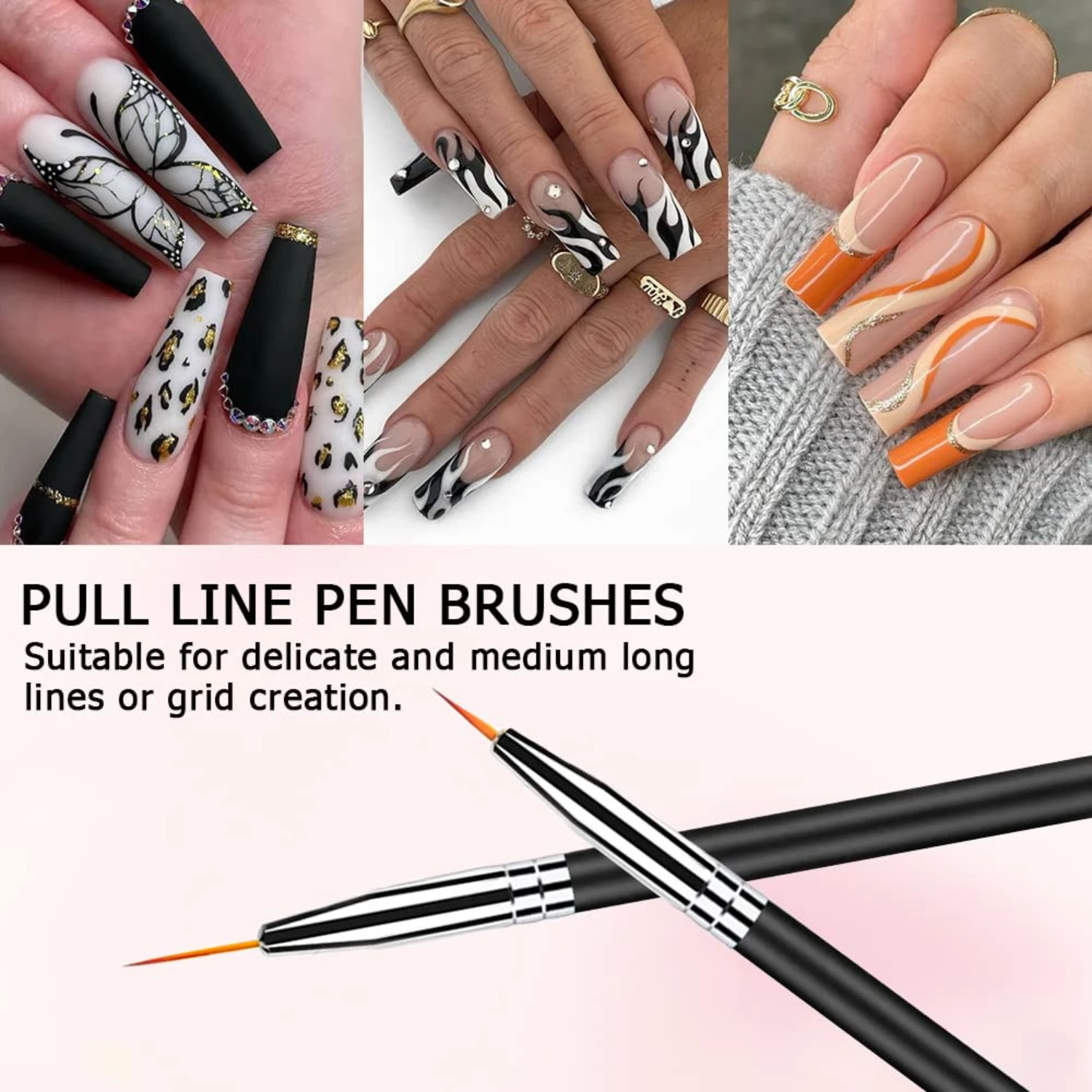 Description Picture 5 of itemBeauty Revolution Pro Nail Art Brushes Premium Quality Precision Brushes for Professional Results. Unlock Your Creative Potenti