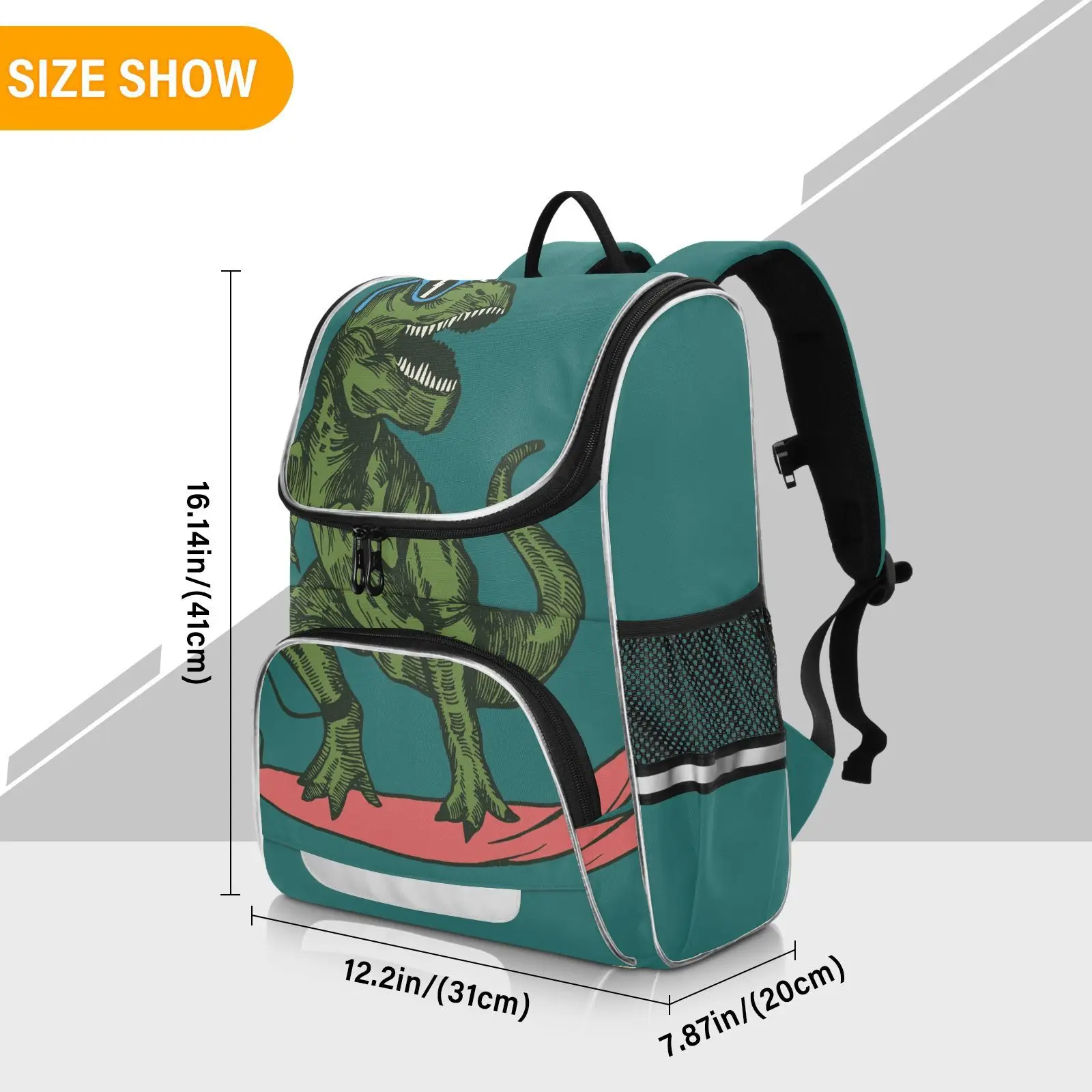 New Schoolbag Children Backpack Boys Girls Primary Rainbow Cartoon Dinosaur Design Book Bag Multi Pockets Japanese Backpacks