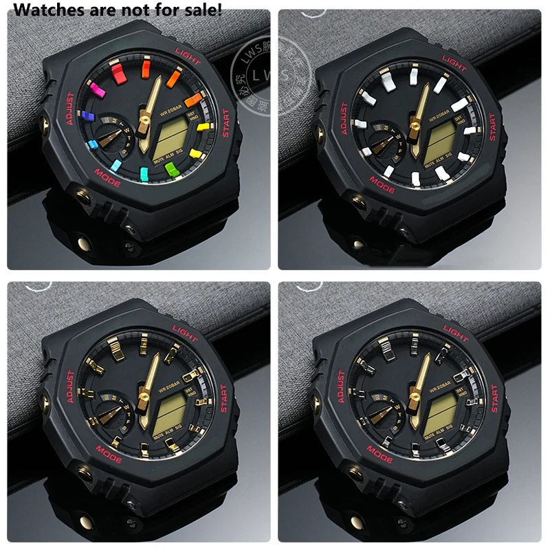 GA-2100 ساعة الطلب الداعم ساعة لوم الطلب مقياس حلقة مع مضيئة لساعة كاساك ga2100 ga2110 تعديل لتقوم بها بنفسك الملحقات