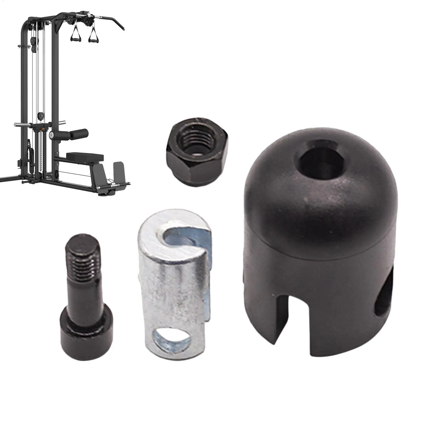 Gym Pulley Cable Ball Stopper Fitness Wire Rope Port Ends Gym Machine Cable Stoppers Balls For Strength Training Home Workout