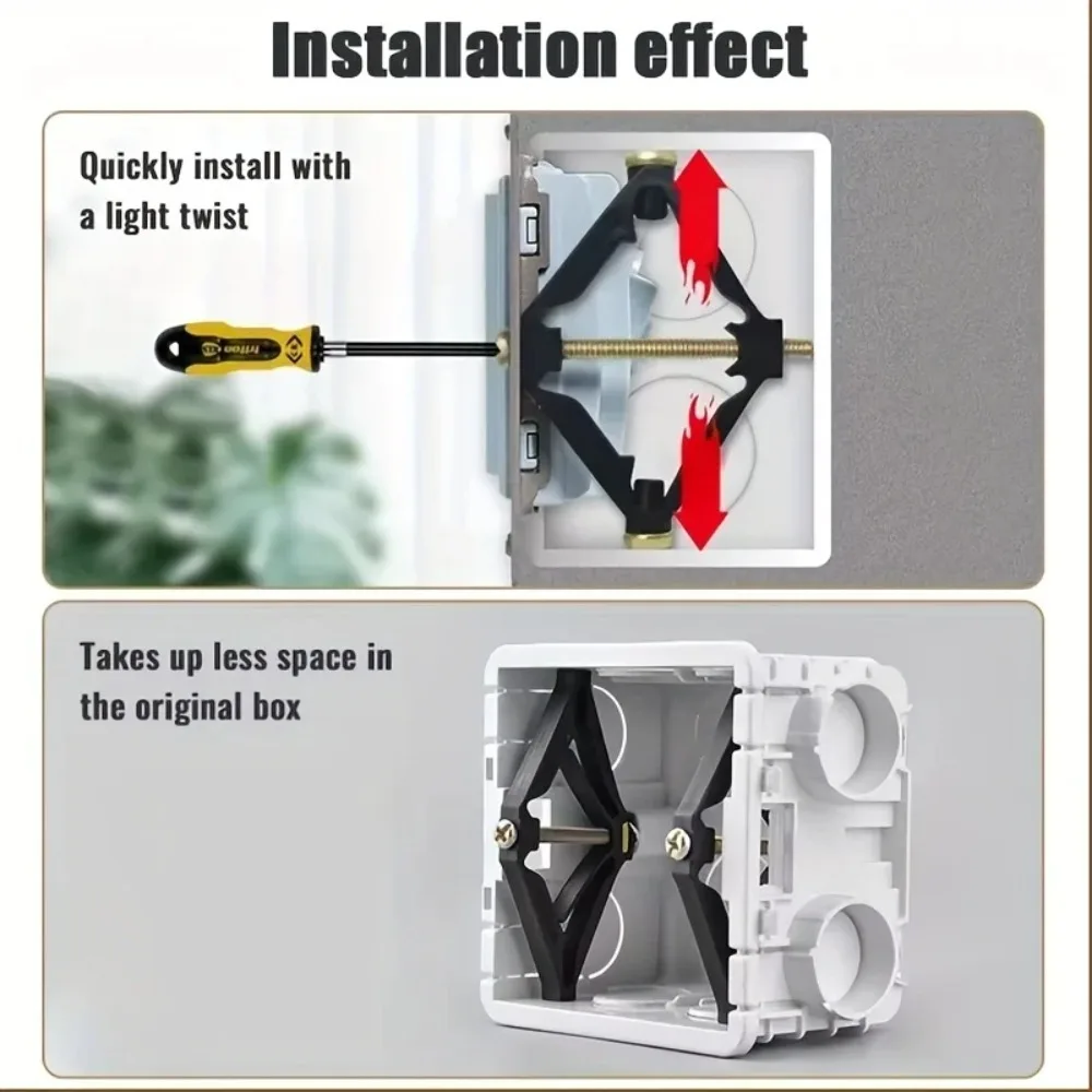Picture 3: 10Pcs  86 Electrical Box Repair Kit, Switch Socket Support Rods, Wall Outlet Mounting Screws