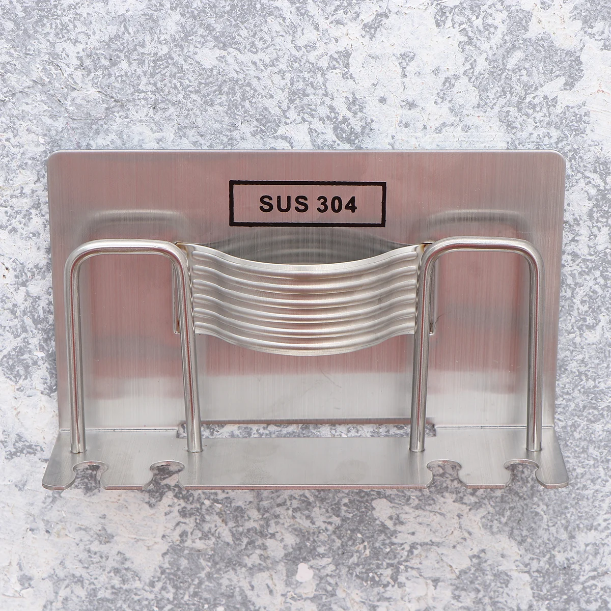 

Stainless Steel Toothbrush Holder Wall Mounted Toothpaste Rack Brush Organizer Bathroom Countertop Storage Stand Home