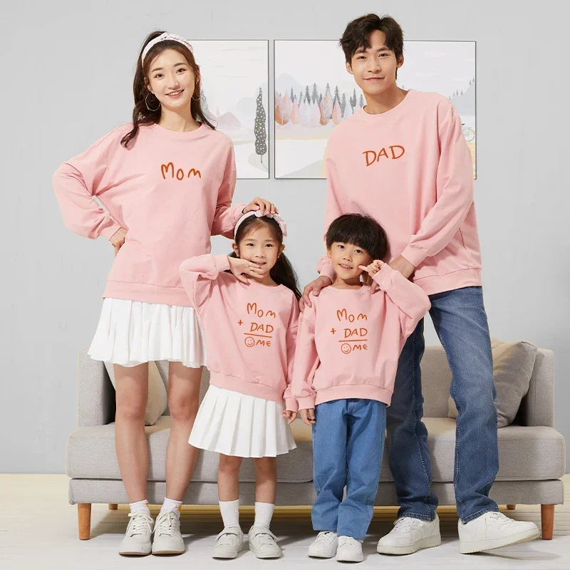 

Christmas Winter Matching Family Outfits Letter Print Shirts Mother Daughter Tops Father Mom Son Sweatshirts Kids Baby Pullovers