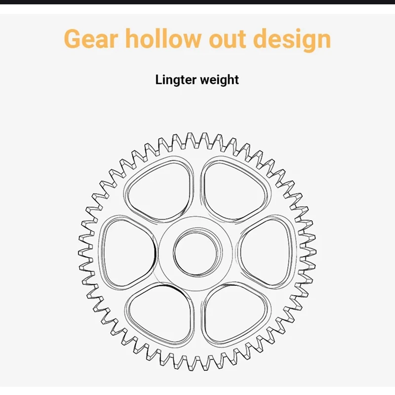 CNC Pom Hardened Steel Higher Precision 1-Piece Gear Kit For VORON 0.2 2.4 Trident CW1 CW2 Spare Parts Parts