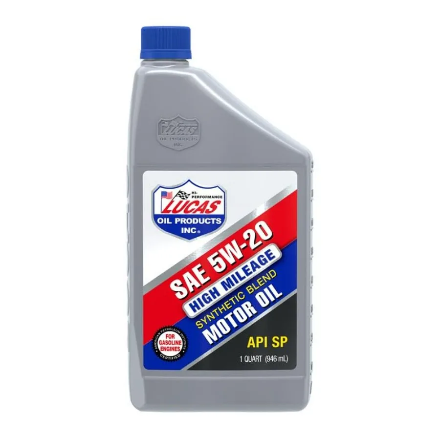 

Синтетическое моторное масло для высокопроизводительных двигателей SAE 5W-20 API SP, 1 кварта, упаковка из 6 штук, темно-синее, длительная защита для автомобилей с большим пробегом