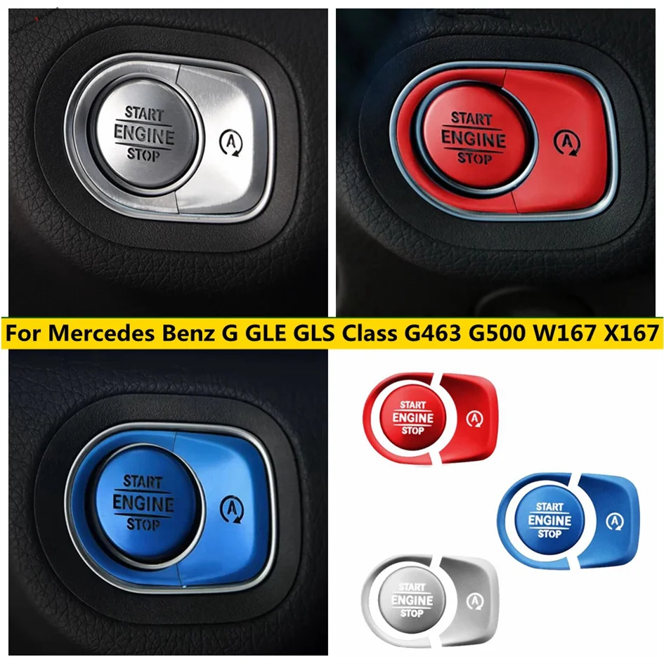 

Engine Start Stop Push Button Key Hole Switch Decoration Ring Cover Trim For Mercedes Benz G GLE GLS Class G463 G500 W167 X167