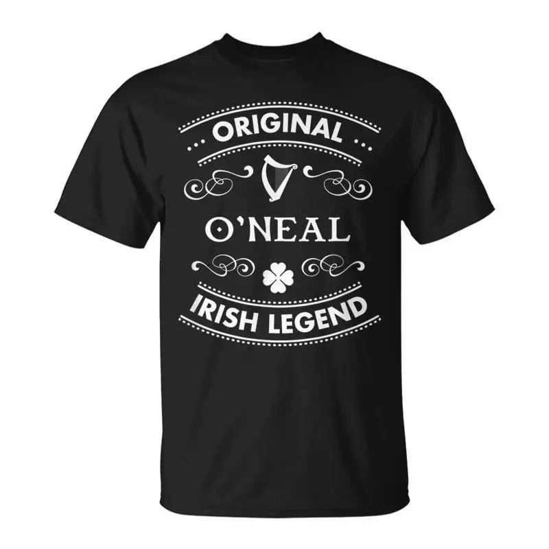 Оригинальная футболка унисекс Irish Legend Oneal Irish Family Name, мужские футболки в стиле аниме, высокое качество Оригинальная футболка унисекс Irish Legend Oneal Irish Family Name, мужские футболки в стиле аниме, высокое качество