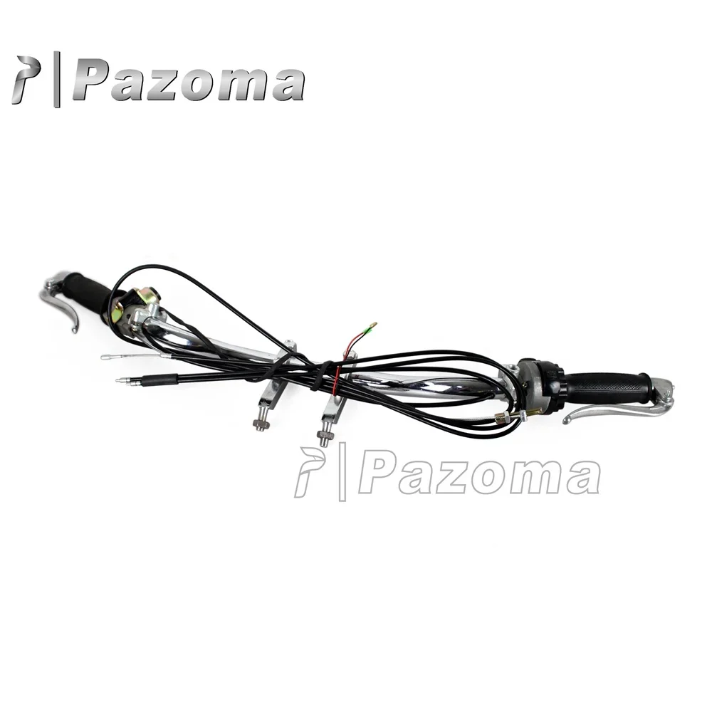 ل DB KS750 K750 R75 BW40 دراجة نارية كلاسيكية كاملة المقود عدة Dnepr الأورال Sidecar دواسة فرامل رافعة خنق قبضة بار