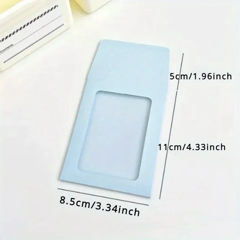 10pcs Card Holder, Protective Envelope Cover, Postcard Color Paper Bag, DIY Card Packaging Bag