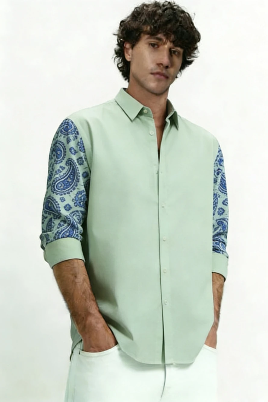 

2026 Мужская рубашка с 3D принтом и натуральными листьями, бабочкой и созвездием, гавайская пляжная рубашка с длинными рукавами и пуговицами, уличный мужской топ