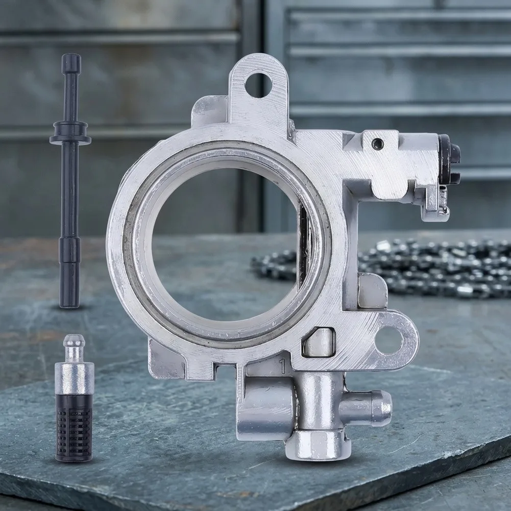For Worm Gear System Saw Lubrication Pump Oil Pump MS290 For Demanding Environments Silver Precision Engineered