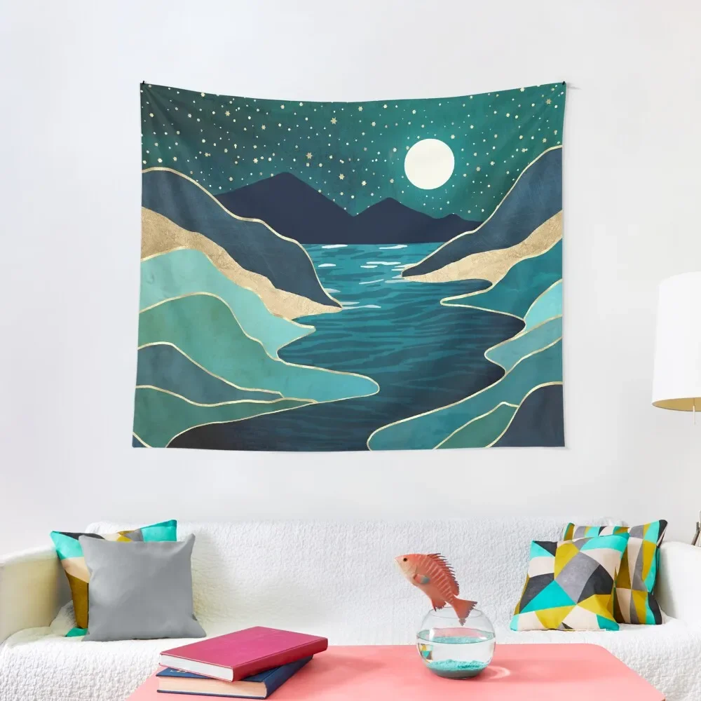 

Moon Water Vista Tapestry Aesthetics For Room Funny House Decor Tapestry