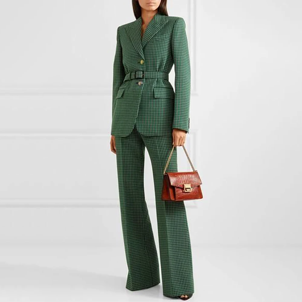 Fashion Women Suits Single Breasted Peak Lapel Slim Fit 2 Piece Jacket Pants Female Clothing Customzied Outfits Blazer 2026