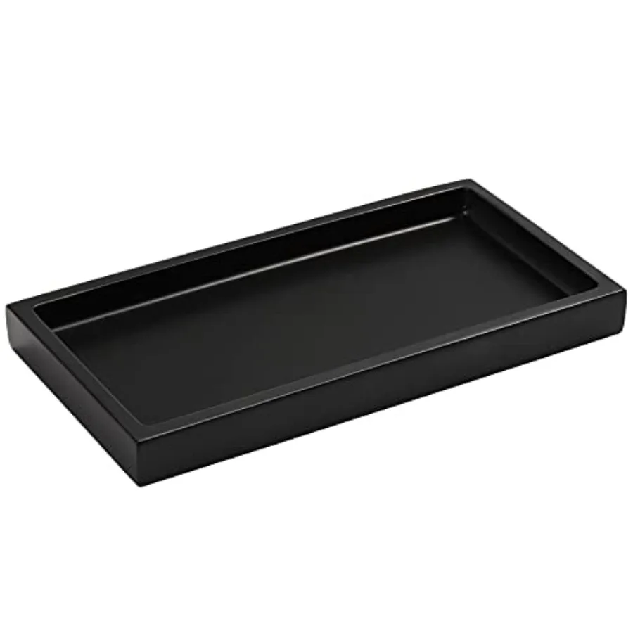 

Bathroom Vanity Tray, 8 x 4 inch Resin Dresser Jewelry Ring Dish Tank Storage Kitchen Sink Countertop Organizer Plate Holder fo
