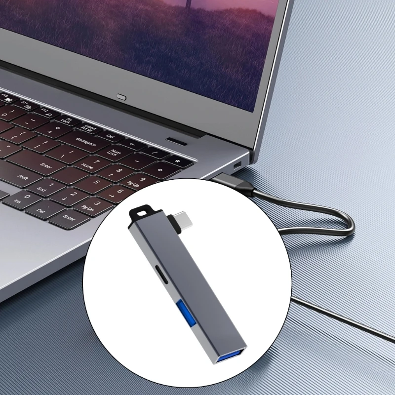 

Легкий концентратор типа C с портом 2USB идеально подходит для специалистов по путешествиям H8WD
