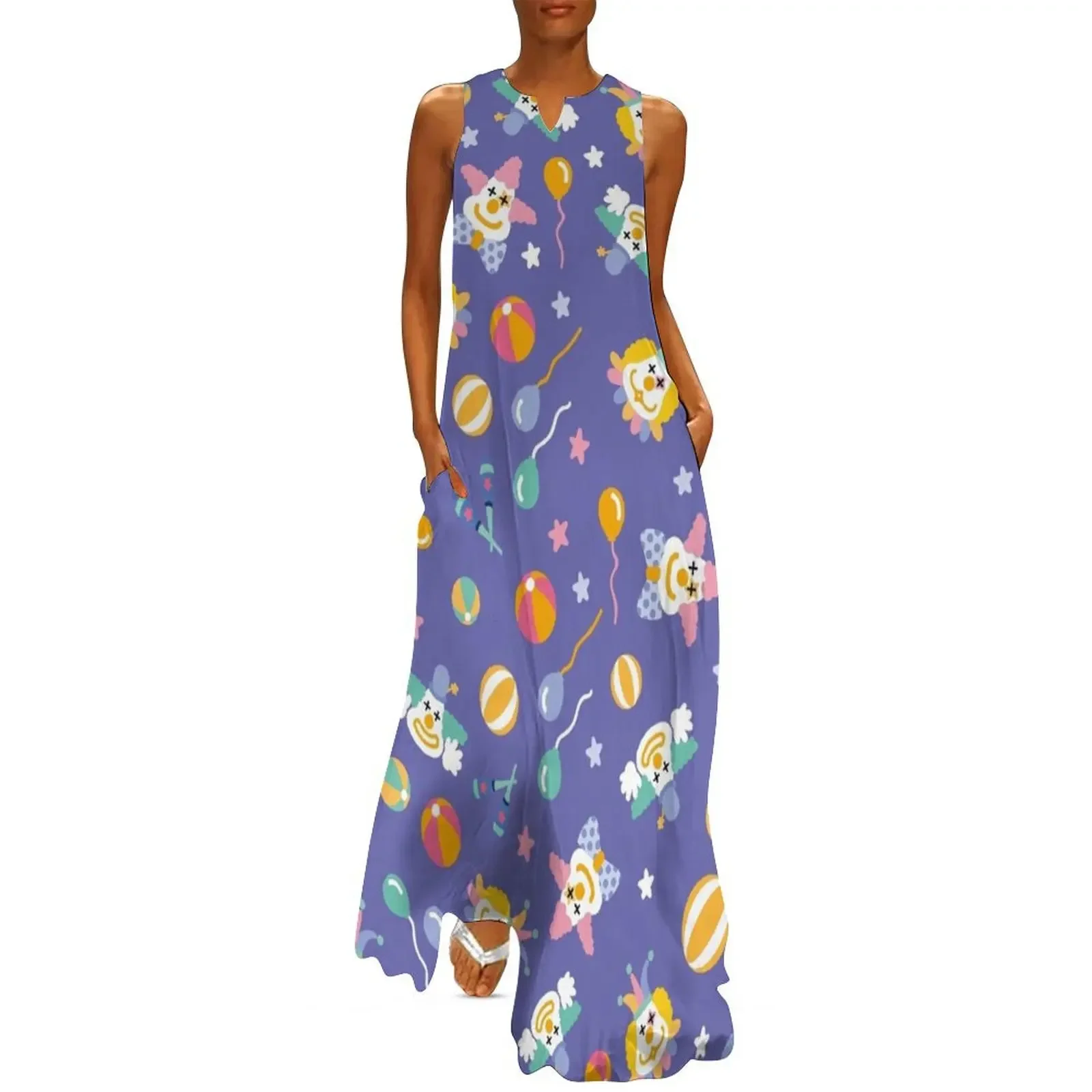 

Circus Clown Long Dress summer dress womens 2025 Summer skirt long dresses for women Dress