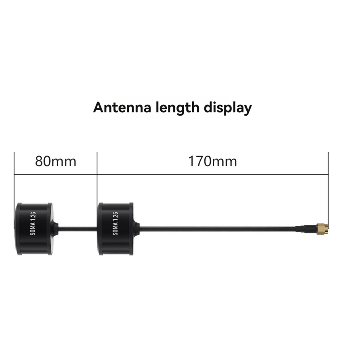 BAADE 1,3G antena Dual RHCP SMA 170MM para RC FPV Quadcopter Drone accesorios de estilo libre piezas 1,3G