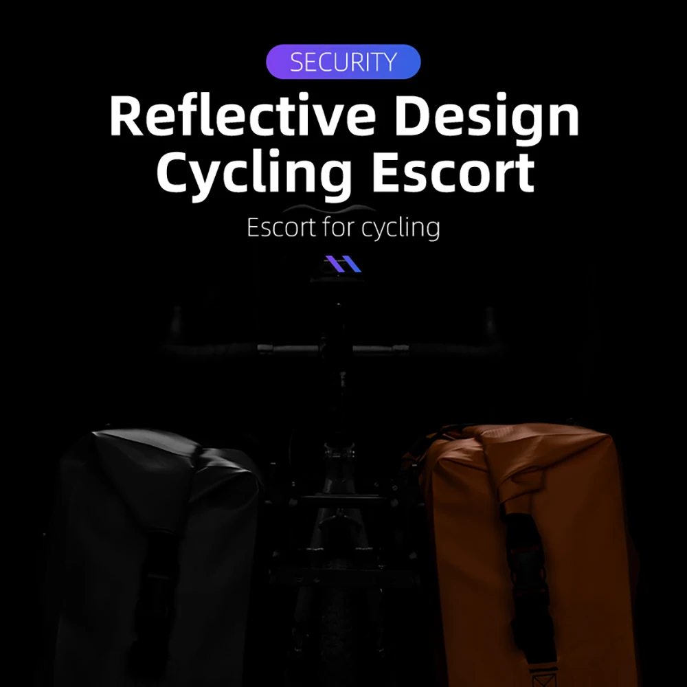 ROCKBROS-bolsa impermeable para bicicleta, bolsa de viaje para ciclismo de 25L, cesta para bicicleta, estante trasero, bolsas para maletero, alforjas para bicicleta, 1 Uds.