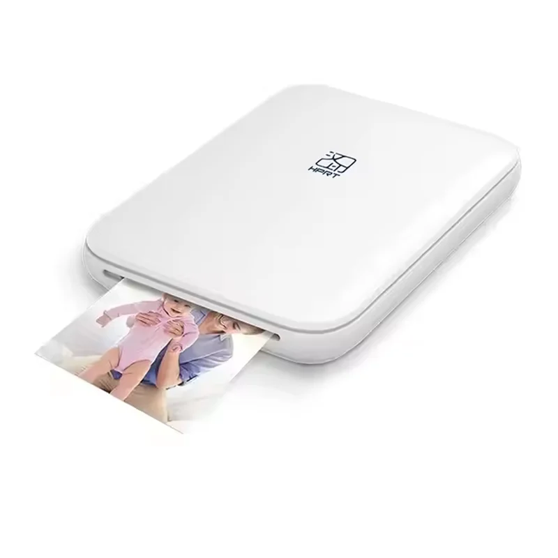 3inch Color Photo Printer AR 300DPI HPRT MT53 Mini Mobile Pocket Printer with Original ZINK Adhesive 2*3inch Sticky Photo Paper