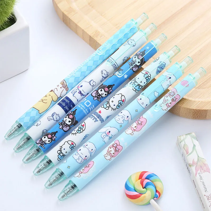 

Sanrio Hellokitty Kawaii Presses The Gel Pen High-value Water Pen Creative Stationery Office Supplies Press The Signature Pen