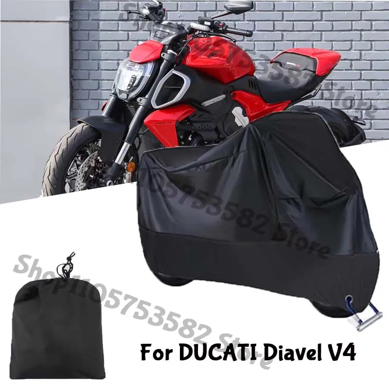 Motorcycle Full Covers For DUCATI Diavel V4 Car Outdoors Sun Protection Dust No Ear Thickened Oxford Clothcover Accessories
