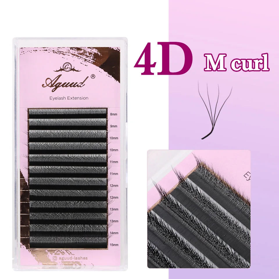 AGUUD Braun YY 2D 3D 4D 5D Wimpern W-Form Make-up Falsche Wimpern D/M/L Krümmung Natürliche Weiche Wimpernverlängerungen 3D Fairy Bloom Lash – Detail 15