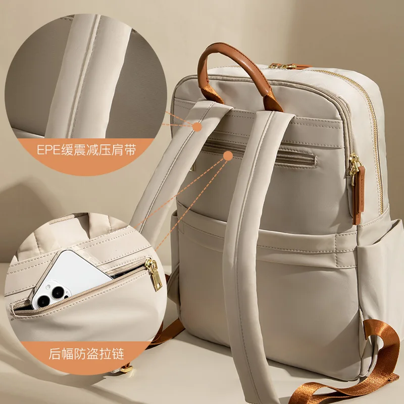 Anti-theft Backpacks Travel Bag Women Handbags Contrast Color Bagpack for Notebook Business Commuter Laptop Bags Large 2024 New